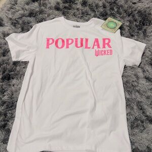 Wicked Glinda "Popular" White Graphic T-Shirt